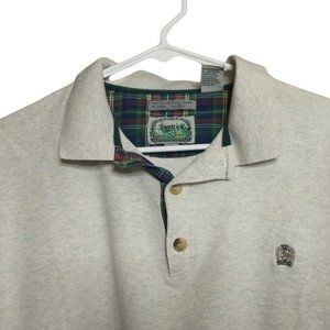 Siegfried Men's XL Light Gray Short Sleeve Cotton Polo Shirt